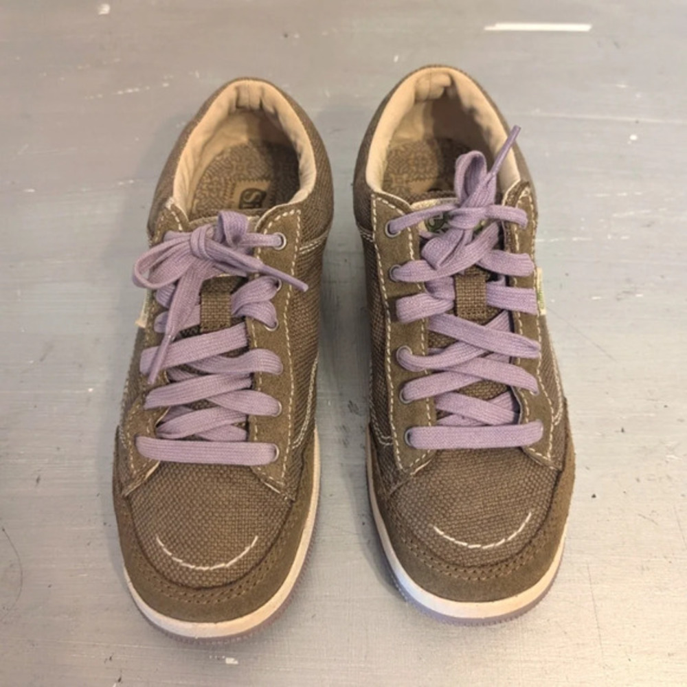 Simple Shoes Breigh Canvas Eco Sneakers Olive Green Rare Y2K Retro vintage 7.5